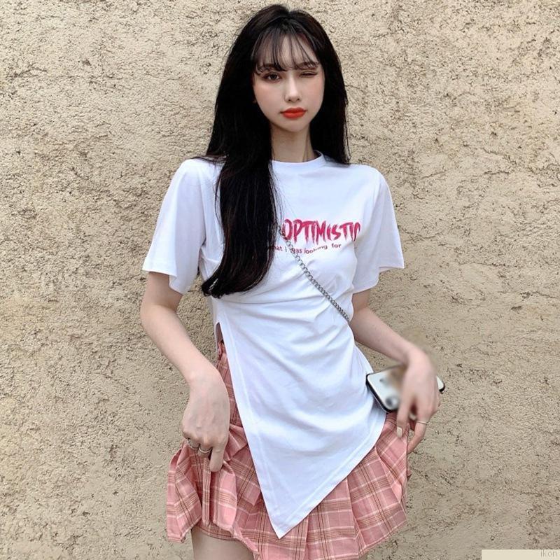 Áo Thun Ngắn Tay In Họa Tiết Xinh Xắn Dành Cho Nữ