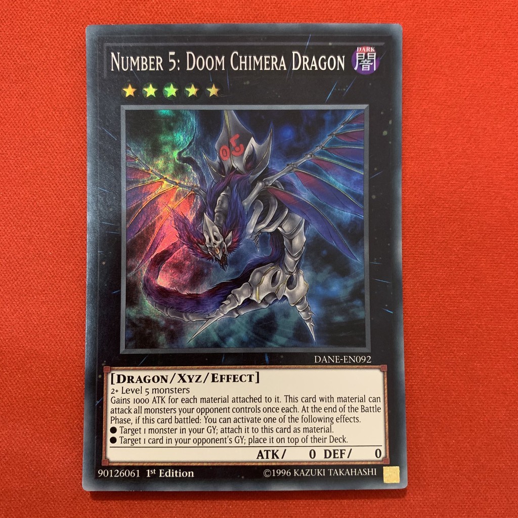 [EN][Thẻ Bài Yugioh Chính Hãng] Number 5: Doom Chimera Dragon
