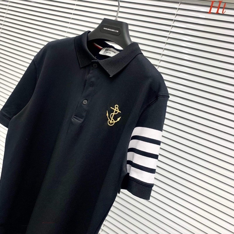 Áo polo sọc tay mỏ neo HT12