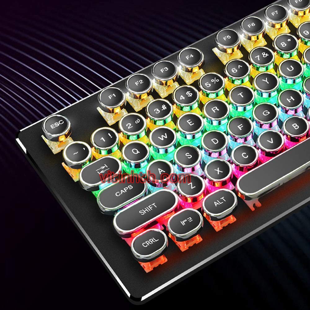 Bàn phím Gaming Cơ Wired HP GK400Y /  SUNROSE T620 Led RGB / FL SPORTS Blue switch nhiều hiệu ứng chính hãng - vitinhth