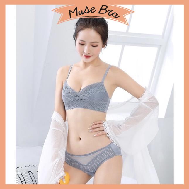 [Giá sỉ] Bộ Đồ Lót Sweet Girl Không Gọng Đệm Mỏng Siêu Hot