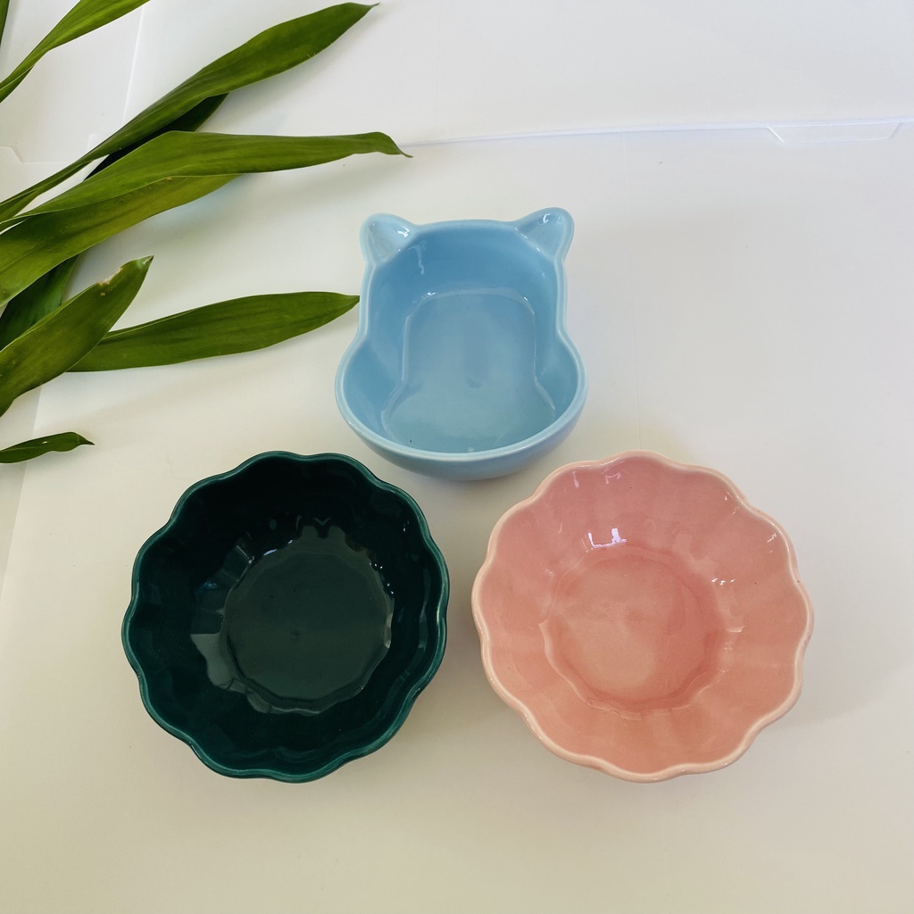 Bát Ăn Dặm Gốm Sứ Hình Hoa Sen Đẹp Dễ Thương Cho Bé, Bát Ăn Cơm Hình Quả