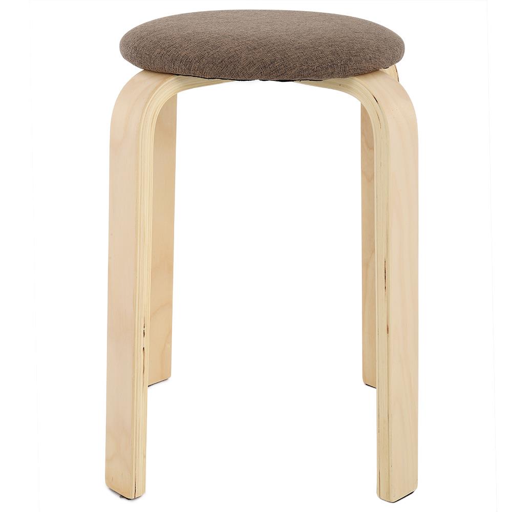 HomeBase FURDINI Ghế ngồi bằng gỗ ép có thể xếp chồng lên nhau NIX W30xH47xH30cm màu nâu