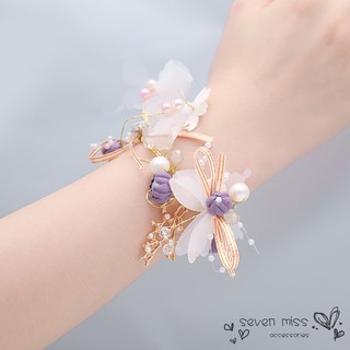Vòng Hoa Đeo Cổ Tay Cho Phù Dâu