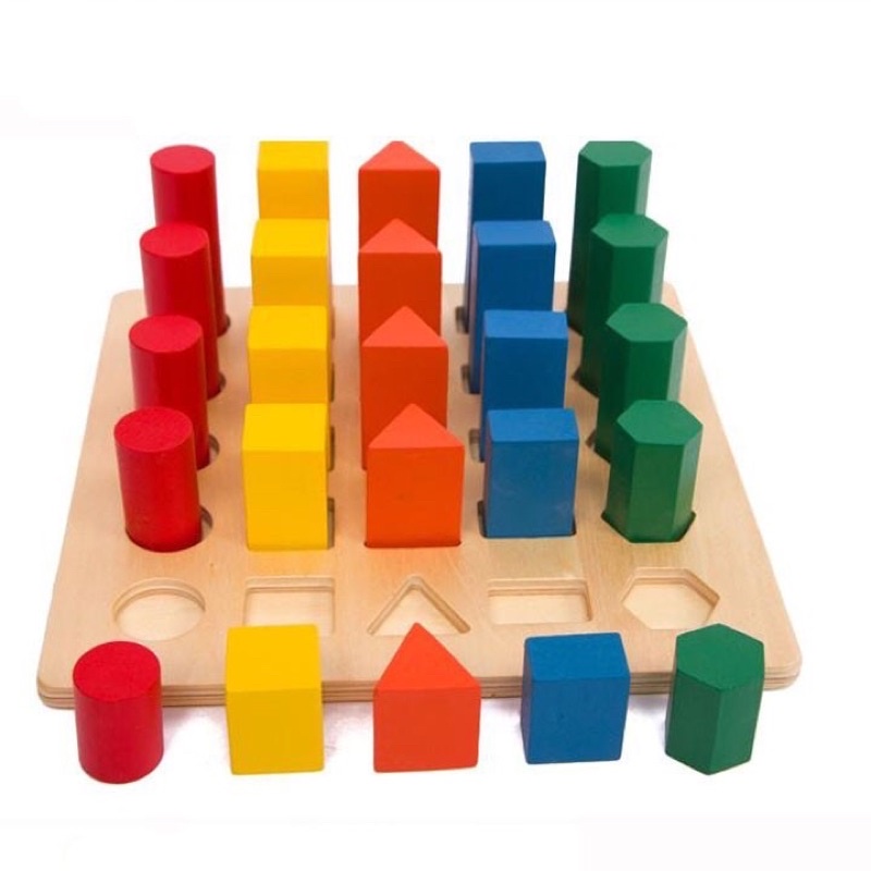 bộ so sánh cao thấp - giáo cụ montessori