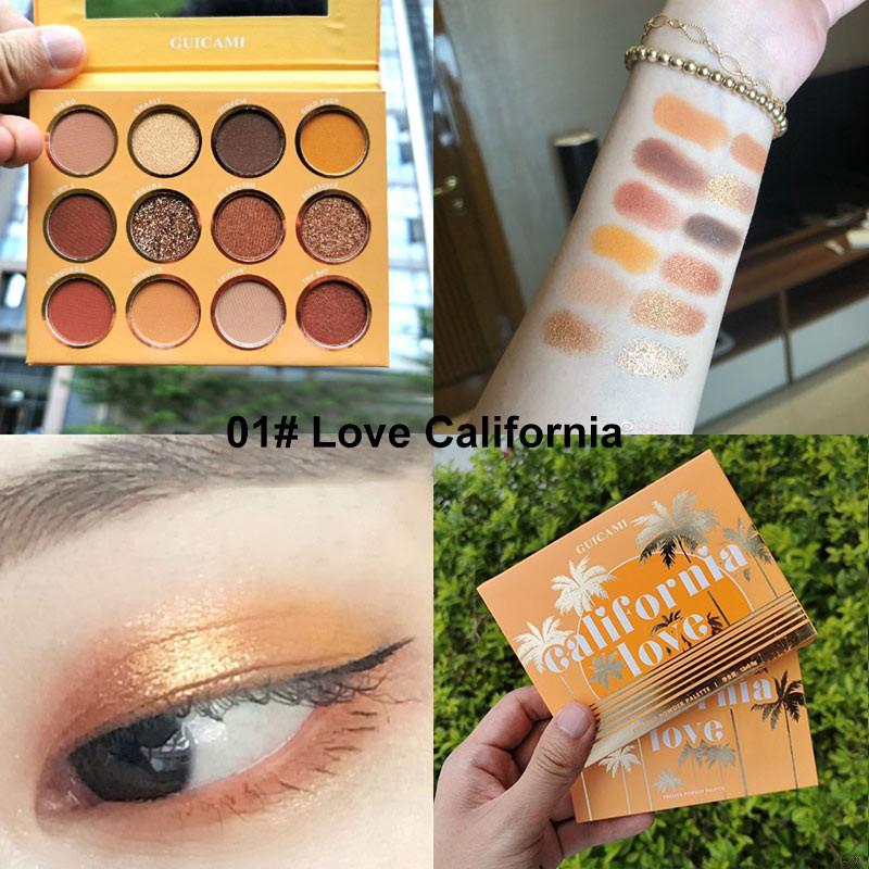 [COD] GUICAMI Phấn mắt 12 màu hãng nổi bật trẻ trung cho phái nữ California Girls Eye Makeup | BigBuy360 - bigbuy360.vn