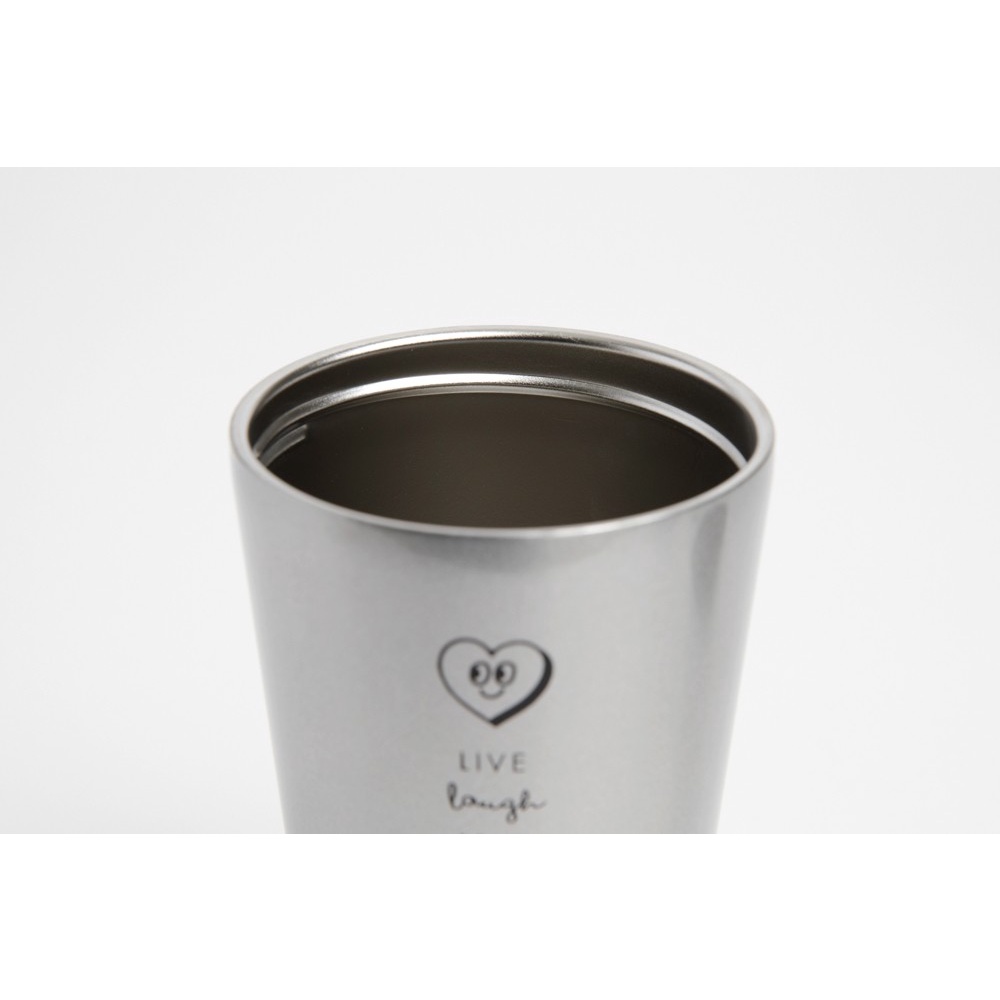 Bình Uống Nước Tumbler ARTBOX Hàn Quốc Thiết Kế Nắp Có Tay Cầm Màu Bạc