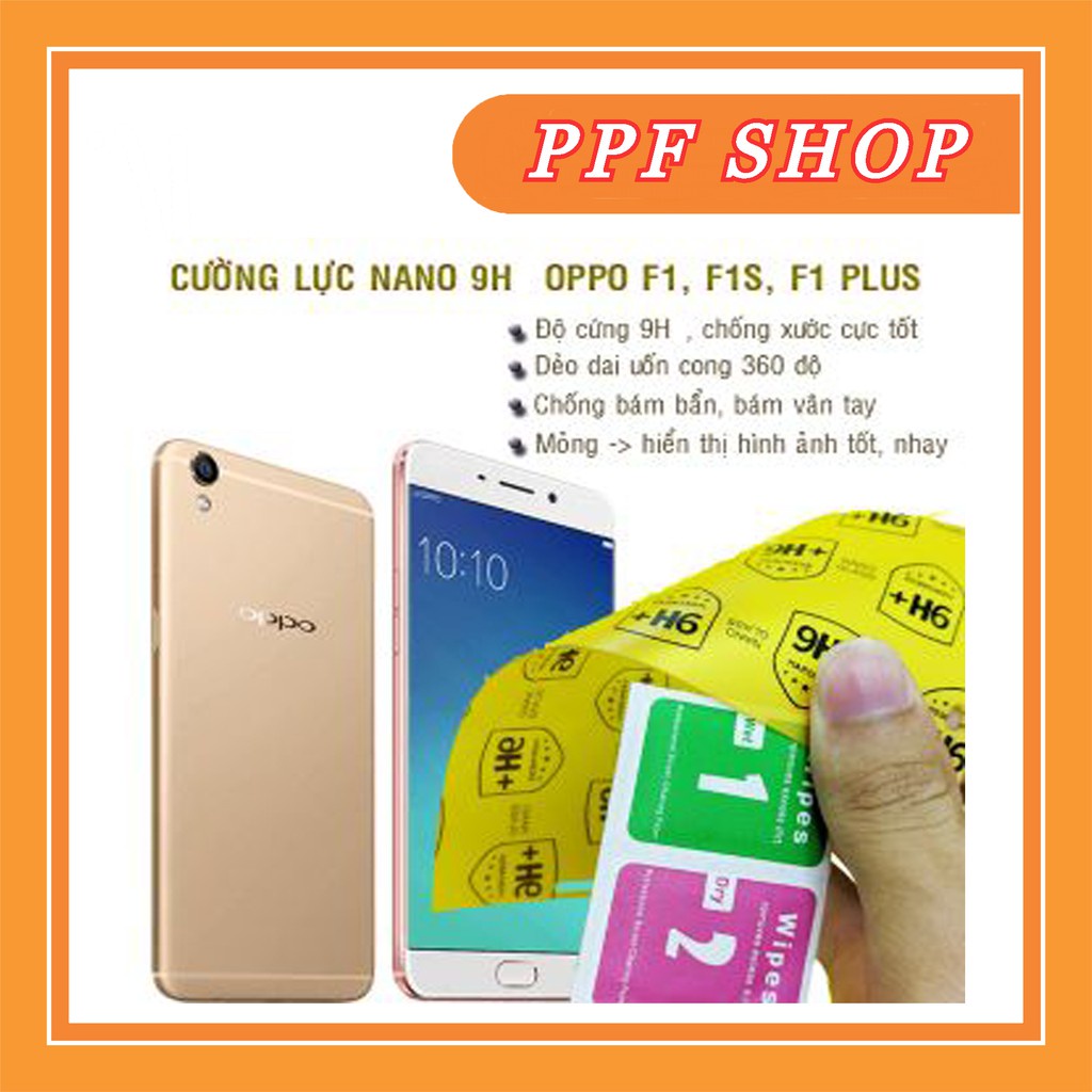 Kính cường lực dẻo Ceramic 9H+ Cho Oppo F1, F1s, F1 Plus Full màn 98%(Tặng kèm Bộ giấy lau 1/2)
