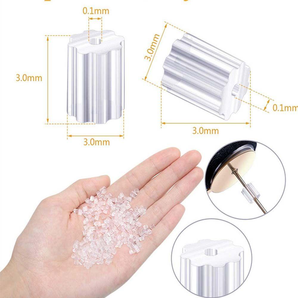 Nút Chặn Bông Tai DIY Hình Trụ Trong Suốt