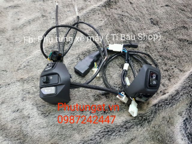 CÙM CÔNG TẮC NVX CHÍNH HÃNG GẮN EX135, NOUVO, LUVIAS, NVX..