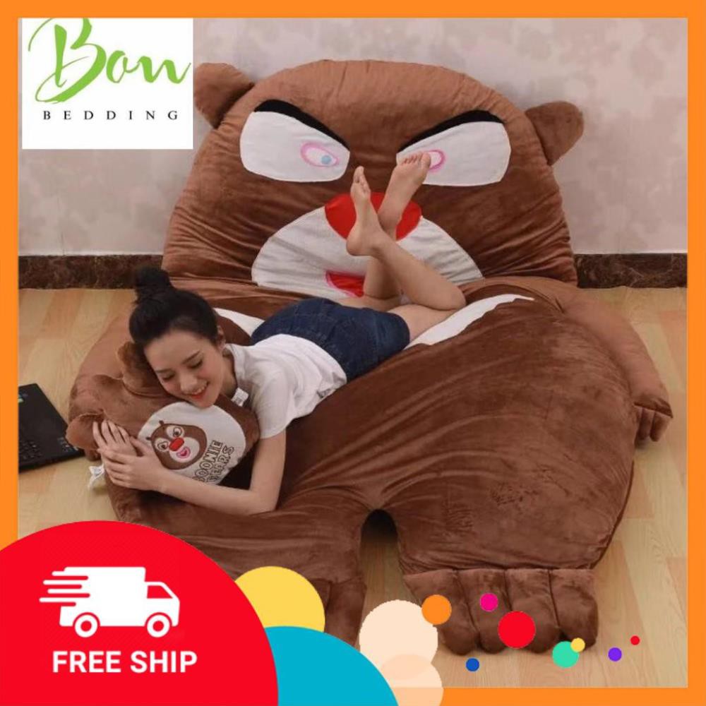 Đệm thú nhồi bông đáng yêu BIG SIZE 150x200 FREESHIP Hàng chuẩn kích thước