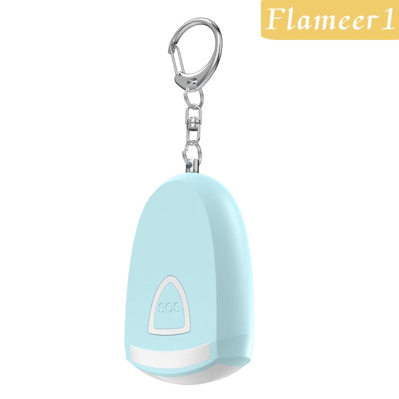 [Flameameer1] Móc Khóa Báo Động Cá Nhân Với Đèn Pin LED Khẩn Cấp Cho Nữ