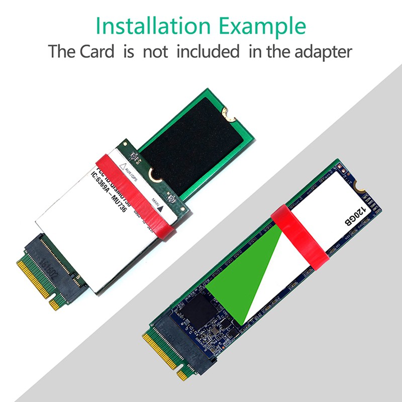 Card Chuyển Đổi M.2 Ngff Key B Sang Key B Adapter M.2 Ngff Riser Card Cho Sata-Bus Ngff Ssd M2