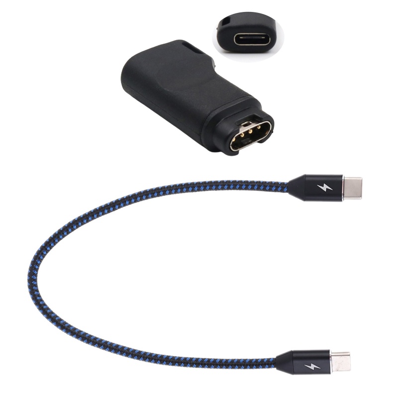 Đầu Nối Chuyển Đổi Type C Sang 4 Pin + Dây USB C Chuyên Dụng Cho Fenix 6 / 6X PRO Solar