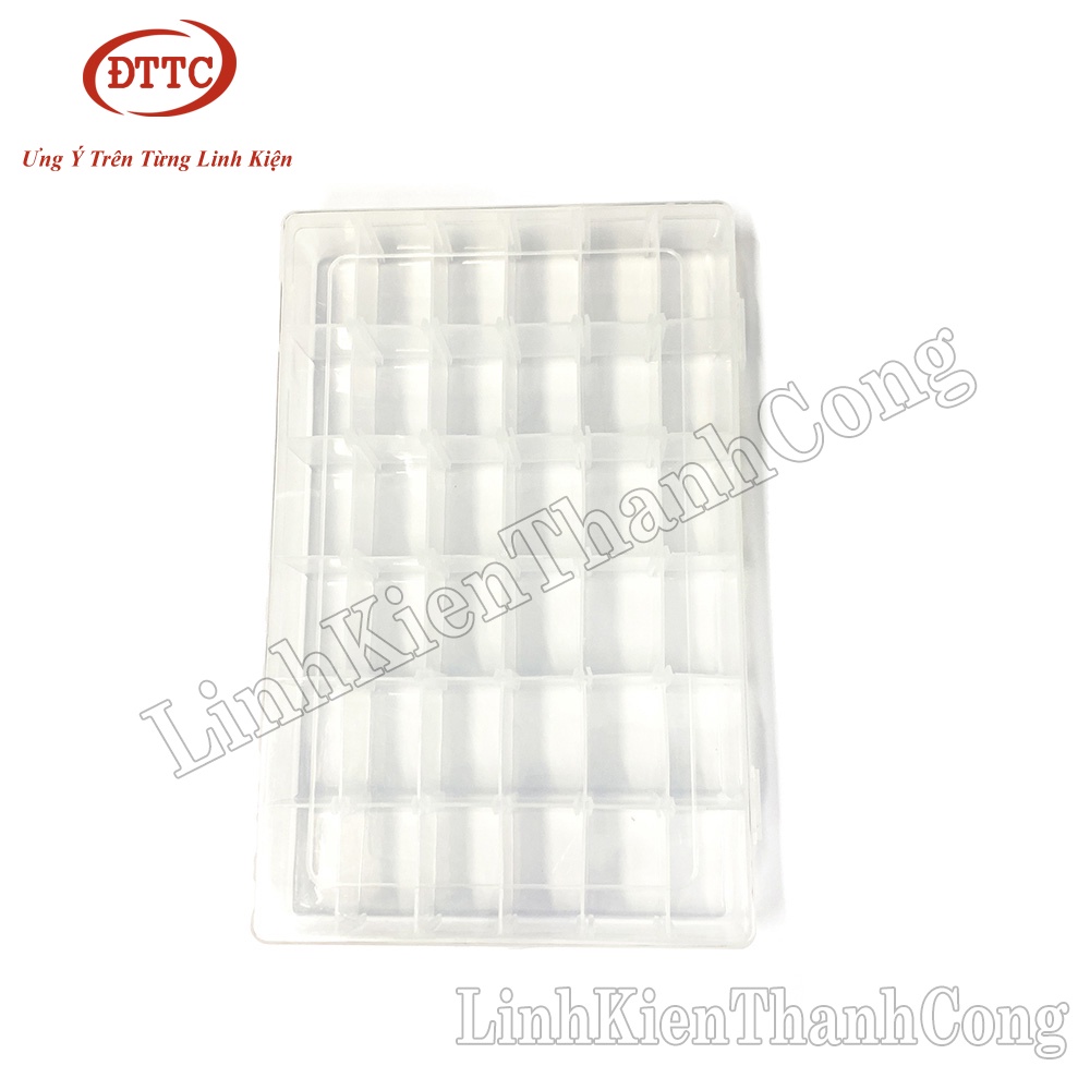 Hộp Nhựa Đựng Linh Kiện 36 Ngăn 27.5x17.7x4.5cm
