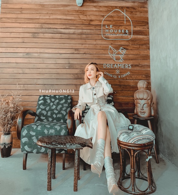 Áo vest cape kaki dài | BigBuy360 - bigbuy360.vn