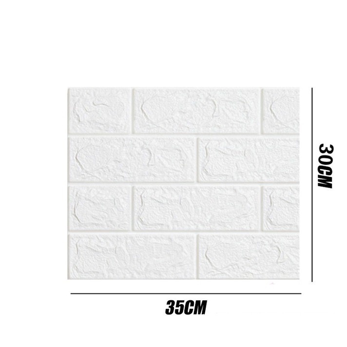 Giấy Dán Tường 3d Bằng Xốp Tự Dính Chống Thấm Nước Chống Va Chạm Trang Trí Phòng Khách / Nhà Bếp / Phòng Ngủ Cho Bé 35x30cm