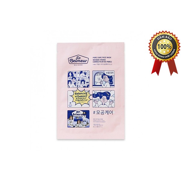 Mặt nạ Dr. Belmeur Pore Care Mild Derma Mask 25g (10 Miếng)