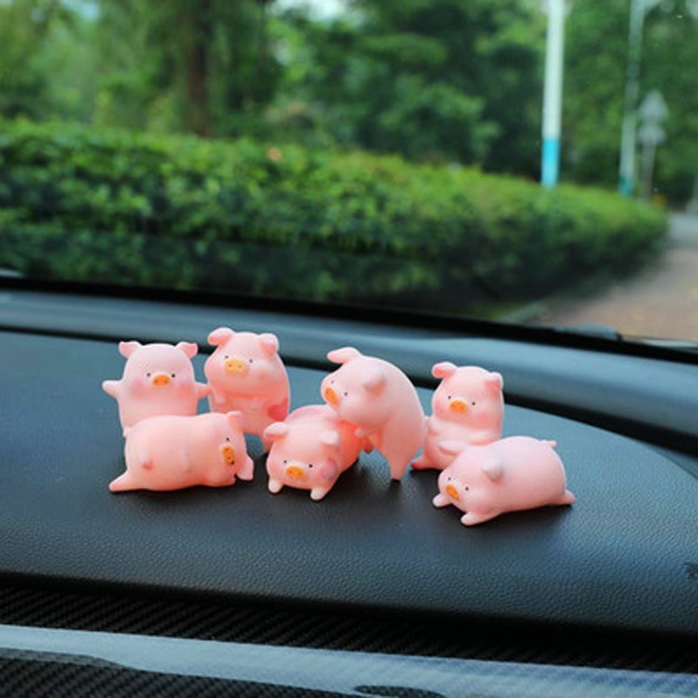 Phụ kiện treo trang trí xe hơi hình chú heo hồng thời trang