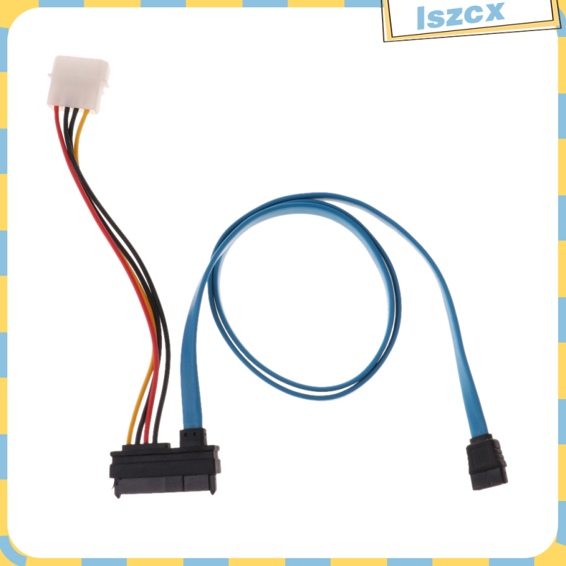 7 Pin SATA Serial ATA to SAS 29 Pin & 4 Pin Cable Male Connector Adapter