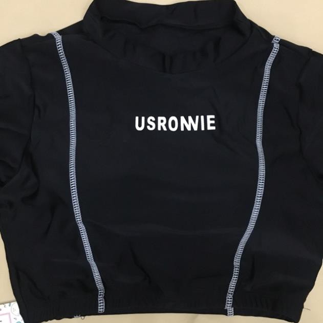 CÓ SẴN bikini usronnie croptop viền chỉ trắng thể thao năng động | BigBuy360 - bigbuy360.vn