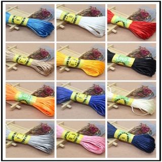 5m Dây tim, dây lụa làm vòng tay may mắn, thắt vòng trung hoa