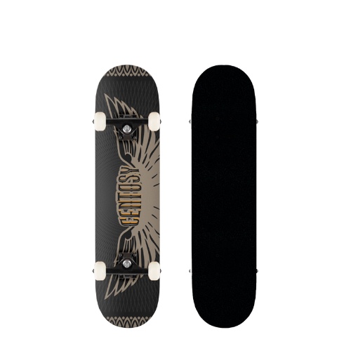 Ván Trượt Skateboard Cougar-Centosy A2 Eagle Chính Hãng,Họa Tiết Cánh Thiên Thần, Gỗ Ép 8 Lớp Cao Cấp