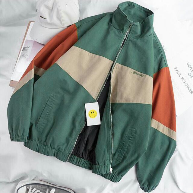 [Mã WASTMAY giảm 15% tối đa 30K đơn 150K] [Giá siêu rẻ] Áo khoác kaki chữ thêu, phối màu cá tính | BigBuy360 - bigbuy360.vn