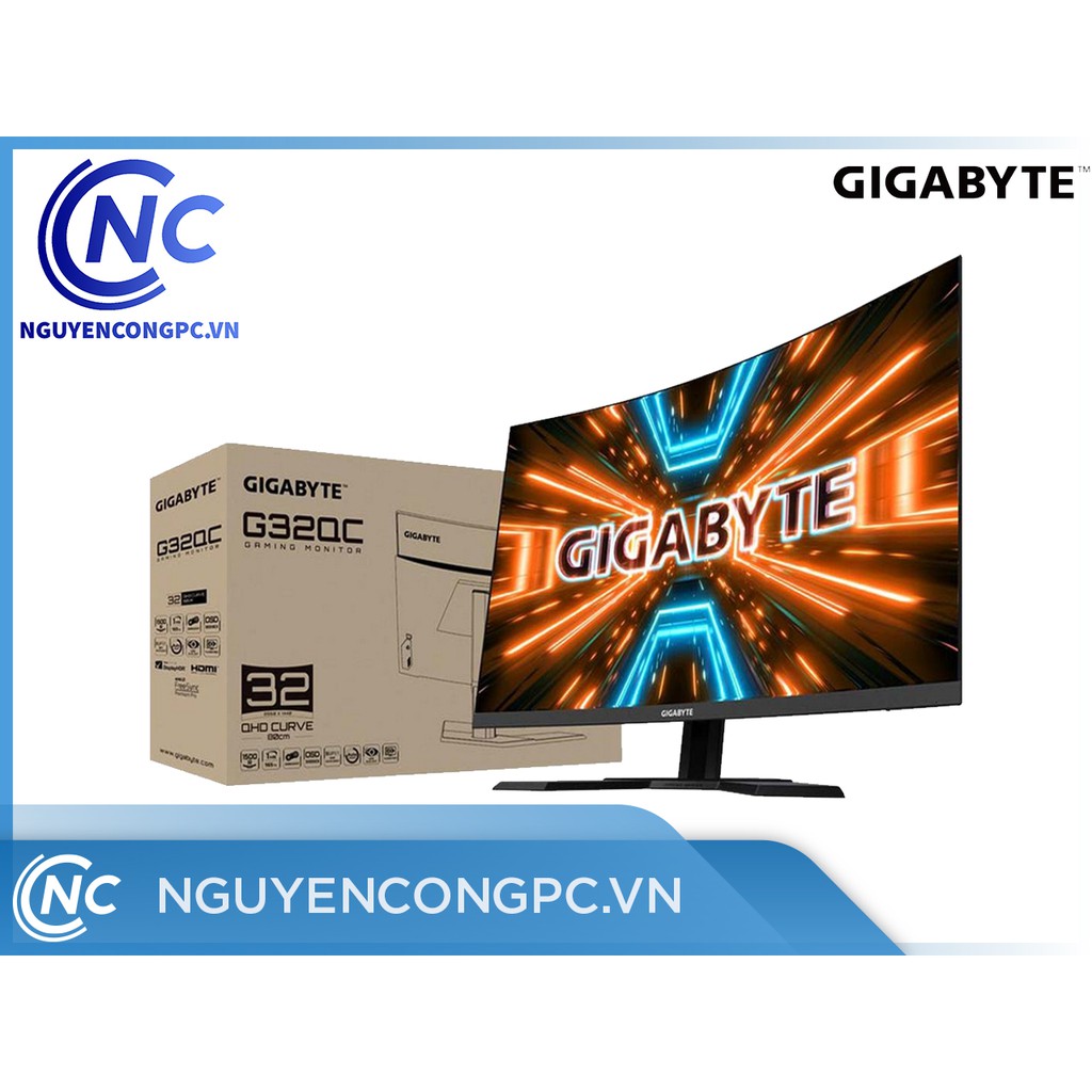 Màn Hình 32inch Cong GIGABYTE G32QC-A (32"/2K/VA/HDR/165Hz/1ms)