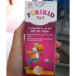 Forikid TW3 (kích thích tiêu hoá, giúp trẻ ăn ngon miệng, giảm triệu chứng nóng trong, táo bón ,mồ hôi trộm ở trẻ nhỏ)