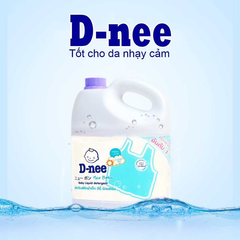[CHÍNH HÃNG] Nước giặt Dnee 💎SALE💎 an toàn cho bé túi 3000ml Thai Lan chính hãng tem công ty Đại Thịnh