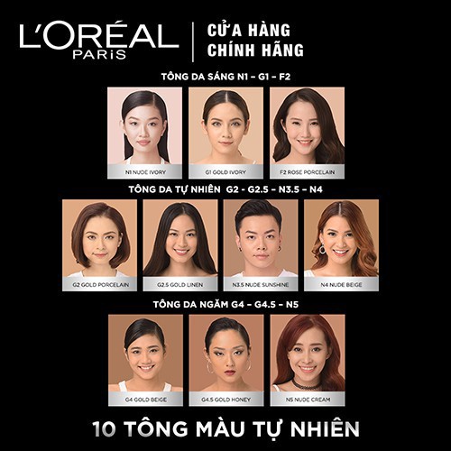 Hàng Mới Kem nền mịn da dạng lỏng L'Oreal Paris True Match Liquid Foundation 30ml (Chính hãng)