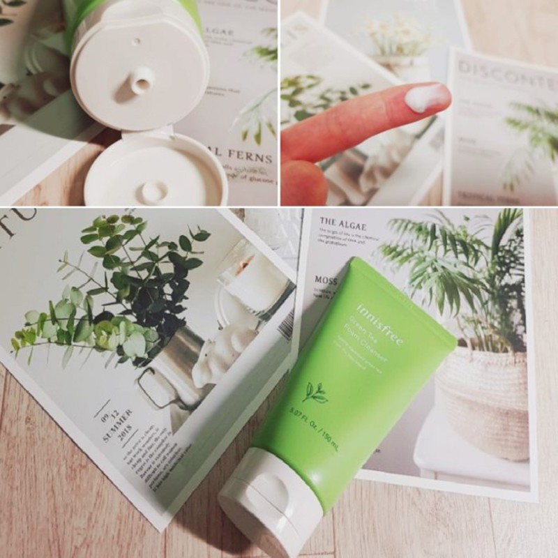  [L&V] Sữa Rửa Mặt Trà Xanh Innisfree - chiết xuất từ 100% trà xanh tự nhiên TT 150ml