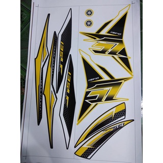  tem rời ex 135 LC vàng xe đen 