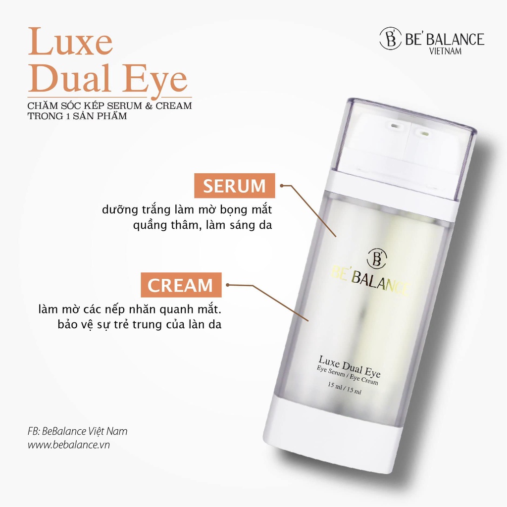 Kem Mắt Luxe Dual Eye BE'BALANCE