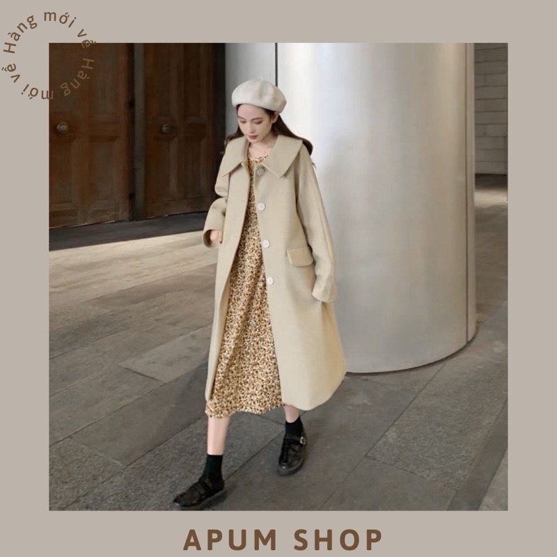 Áo dạ dáng dài, áo khoác dạ dày form Hàn Quốc | BigBuy360 - bigbuy360.vn