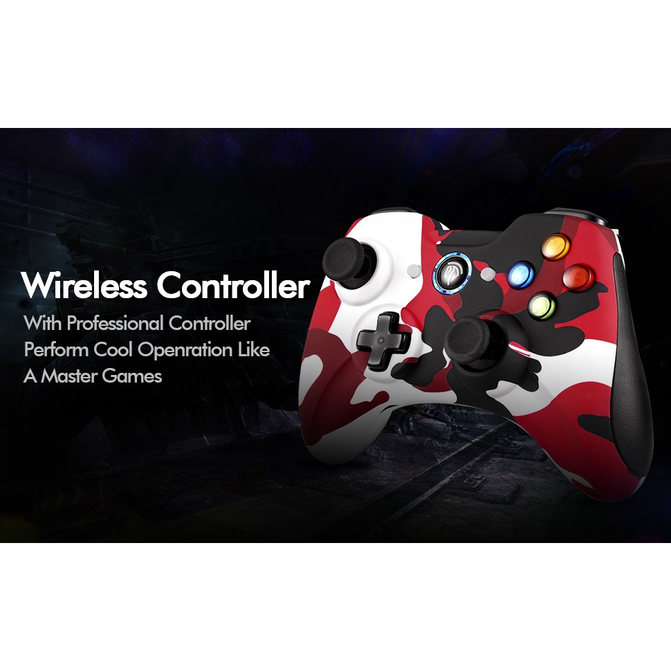 Wireless Game Controller, EasySMX KC-8236 2.4G Wireless Gamepad, Dual Vibration, 8 Hours of Playing for PS3 / PC / Android Phones, Tablets, TV Box