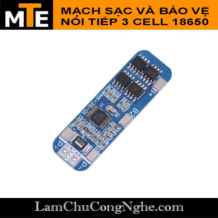 Mạch sạc và bảo vệ pin 3s 18650 10A