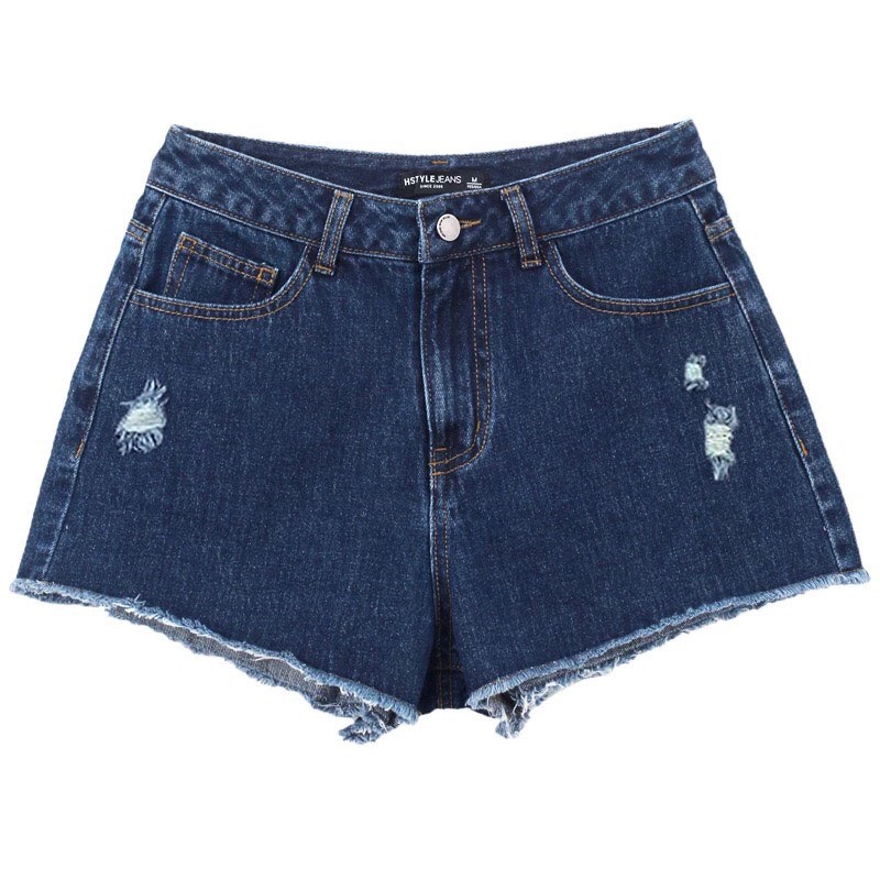 Quần Đùi Nữ Chất Bò Lưng Cao Quần Short Jean Nữ Co giãn