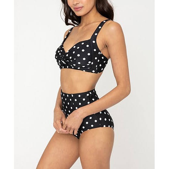 Bộ bơi Marina West Twist-Front Bikini Top & High-waist Bottom