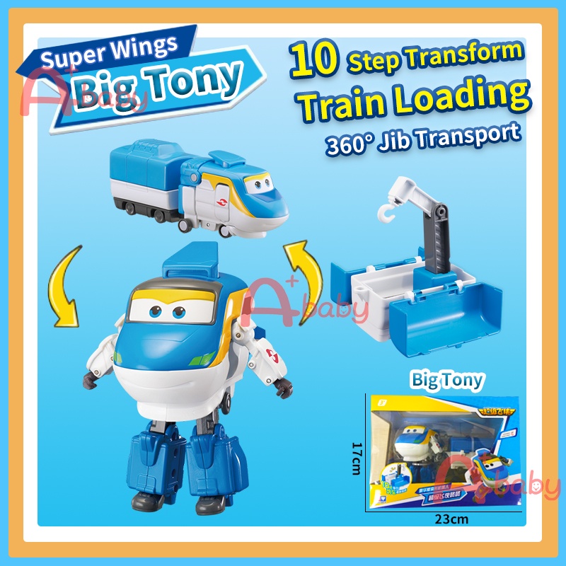Super Wings 11 Đồ chơi robot biến hình thành lime/ tony/ tino cho bé