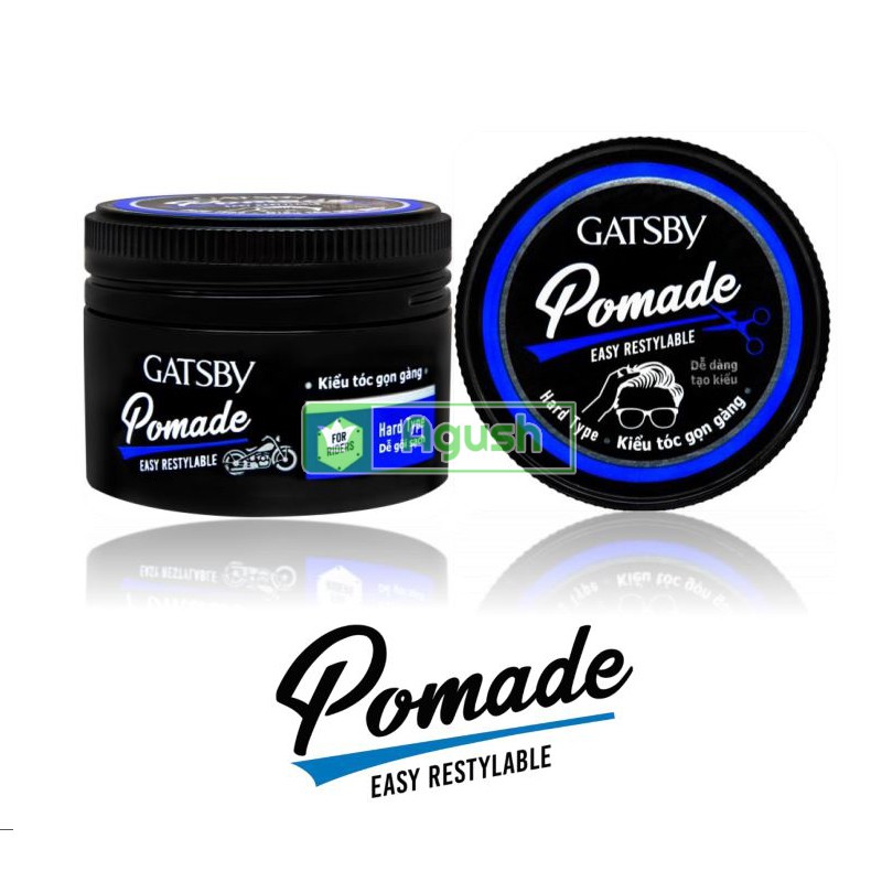 Keo vuốt tóc nam nữ giữ nếp định hình tóc Gatsby Hair Pomade Easy Restylable 65g cố định tóc chính hãng mềm thơm giá rẻ