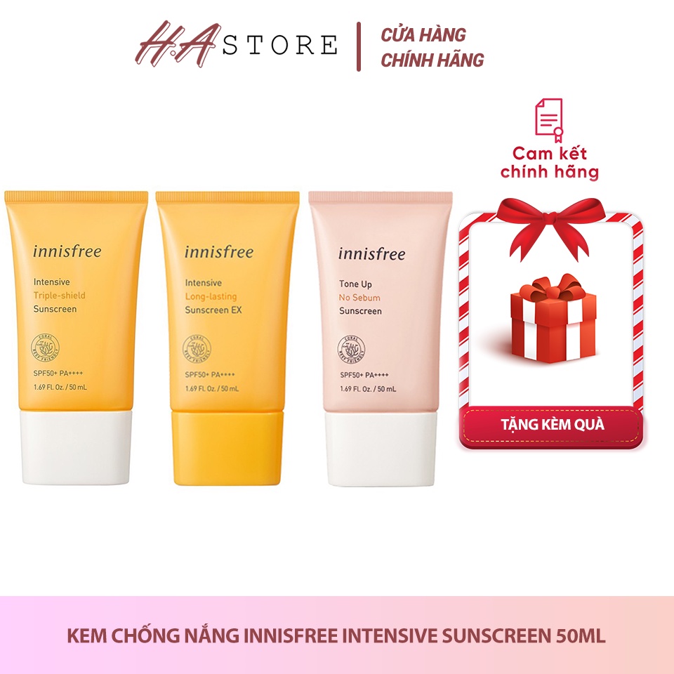 [Chính Hãng] Kem Chống Nắng Innisfree Intensive Sunscreen 50ml