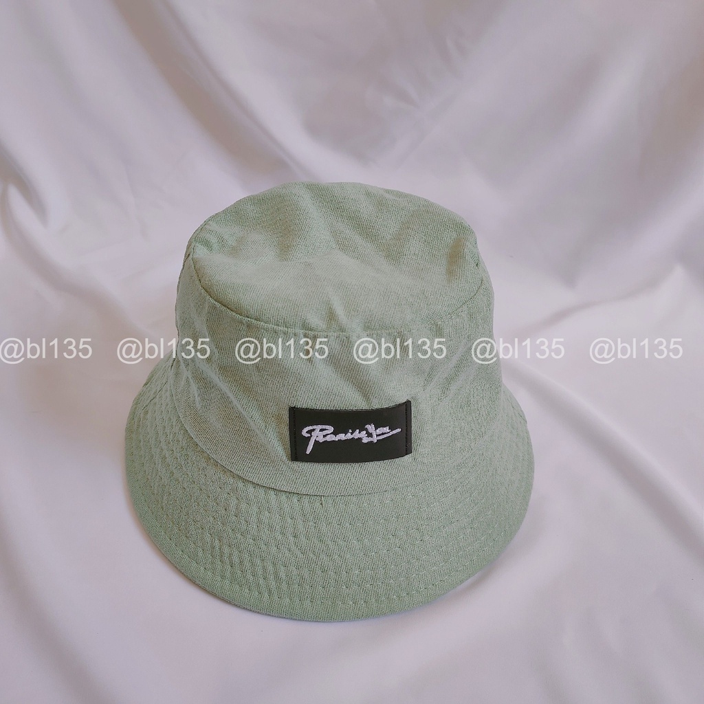 Nón Bucket Nam Nữ Thể Thao Vành Tròn 1 Lớp Đính Da Thêu Promissyou Chất Vải Nhung Thời Trang Ulzzang BL135