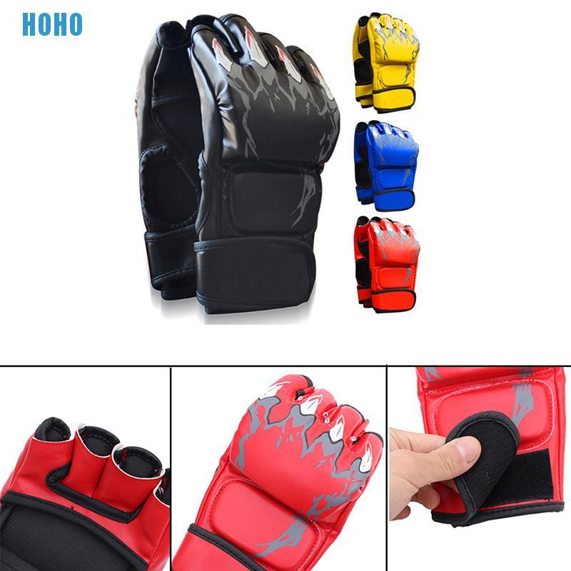 Găng Tay Đấm Bốc Mma Ufc Bằng Da Chuyên Dụng