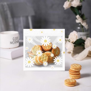 Túi zip vuông nhiều mẫu, túi zip đựng bánh - size 13.5x13.5 cm