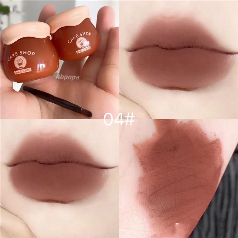 Oulesong Son Môi Màu Lì Tinh Tế Lâu Trôi Không Dính Cốc Tự Nhiên