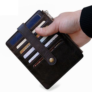 Ví da bò thật đựng passport, namecard, atm, cavet, cmt 12 ngăn