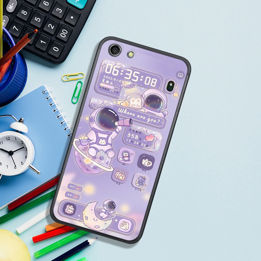 ỐP LƯNG OPPO A33 - A35 - A37 - A39 - A57 cũ - A57 4G (2022) -  A59  , IN HÌNH PHI HÀNH GIA CHIBI CỰC