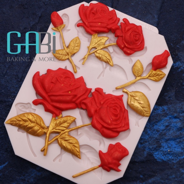 Khuôn fondant silicon chim/hoa/bướm